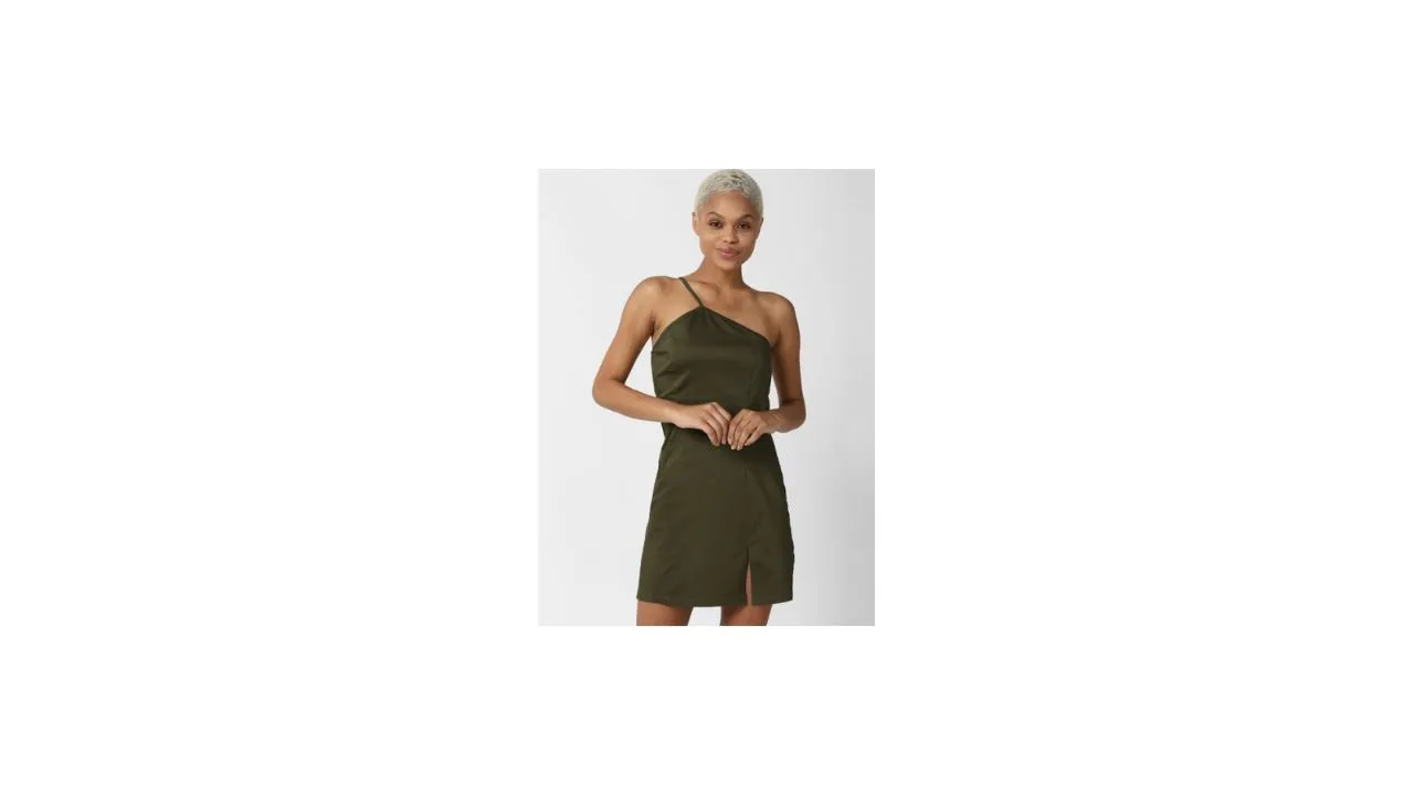 FOREVER 21 One Shoulder Sheath Mini Dress