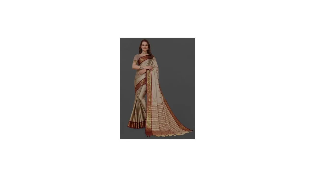 Paramparik Textile Floral Woven Design Zari Pure Silk Paithani Saree