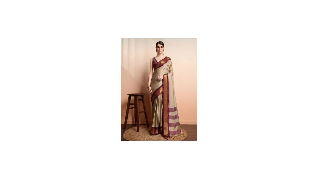 SGF11 Ethnic Motifs Zari Kanjeevaram Silk Saree