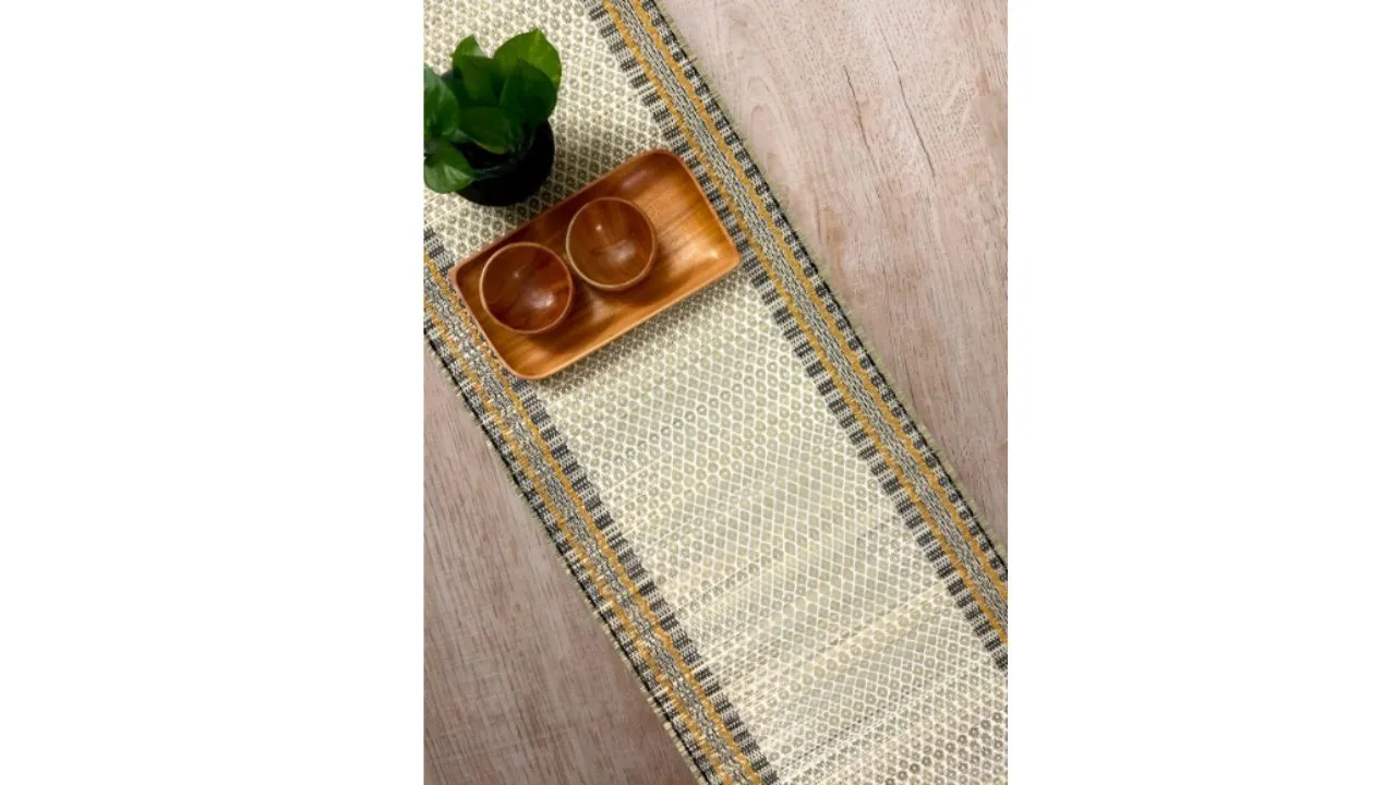Beige Printed Table Runners