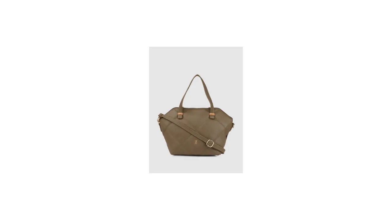 Baggit Green Textured Bucket Handheld Bag