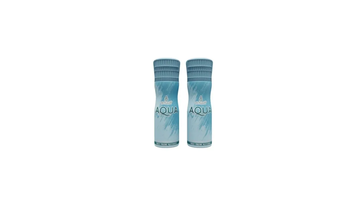 Al-Nuaim Set of 2 Aqua Alcohol Free Long Lasting Deodorant