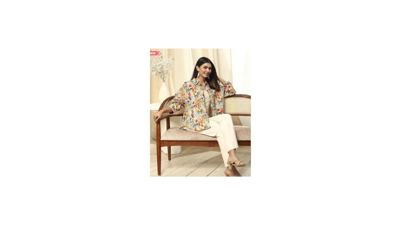 Biba Floral Printed Cotton Casual Shirt