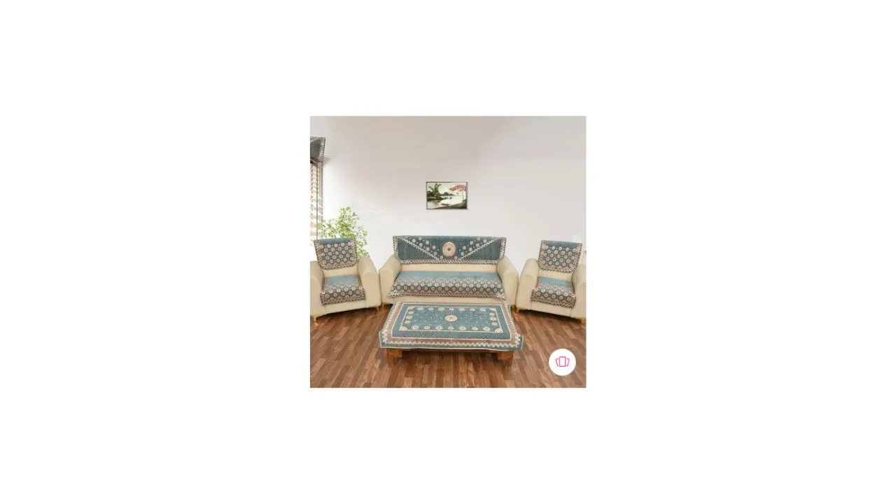 MULTITEX 15 Pcs 5-Seater Sofa Cover