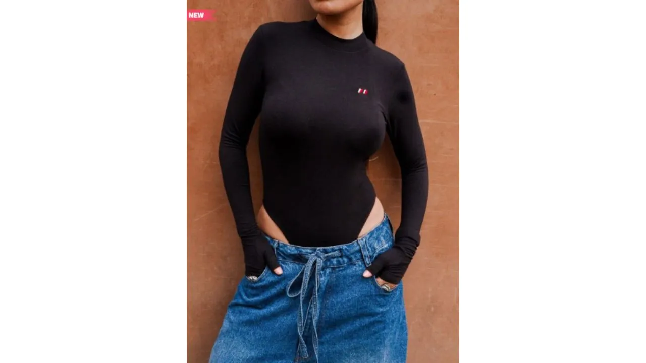 SuperHUEMN Women Striped Bodysuit