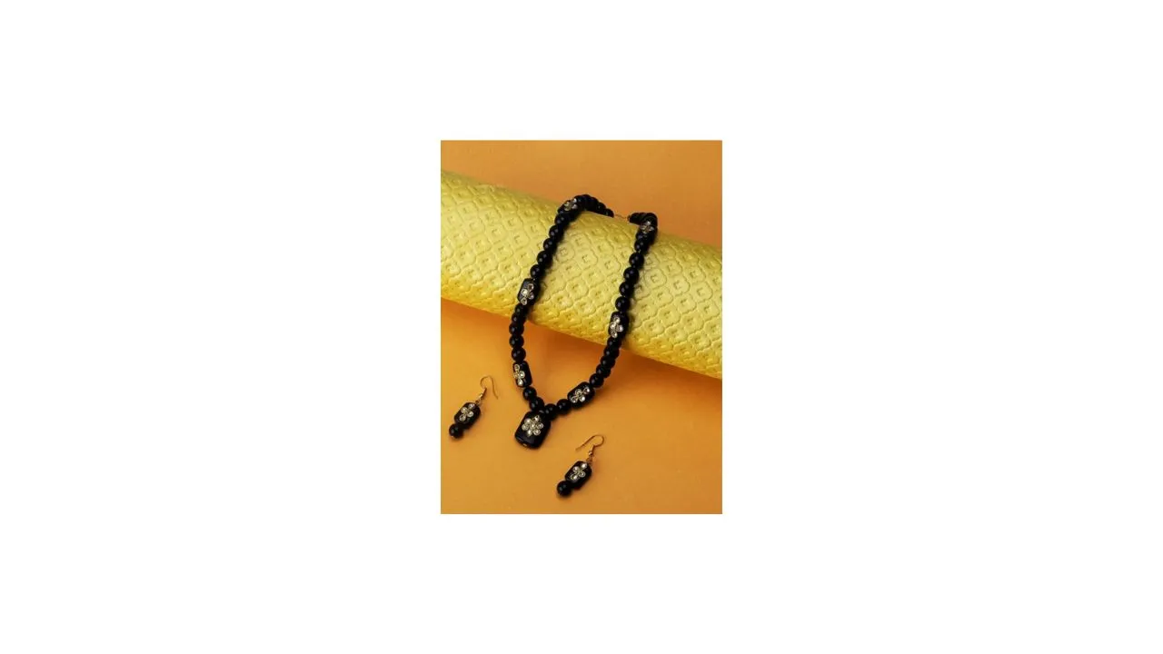 Mikado Gold-Plated Pearls Beaded Jewellery Set