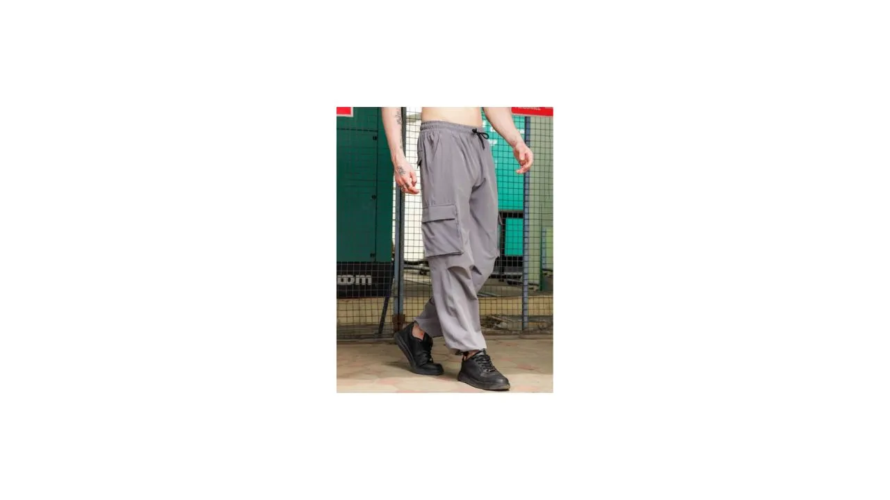 House of Koala Unisex Baggy Fit Parachute Cargo Trousers