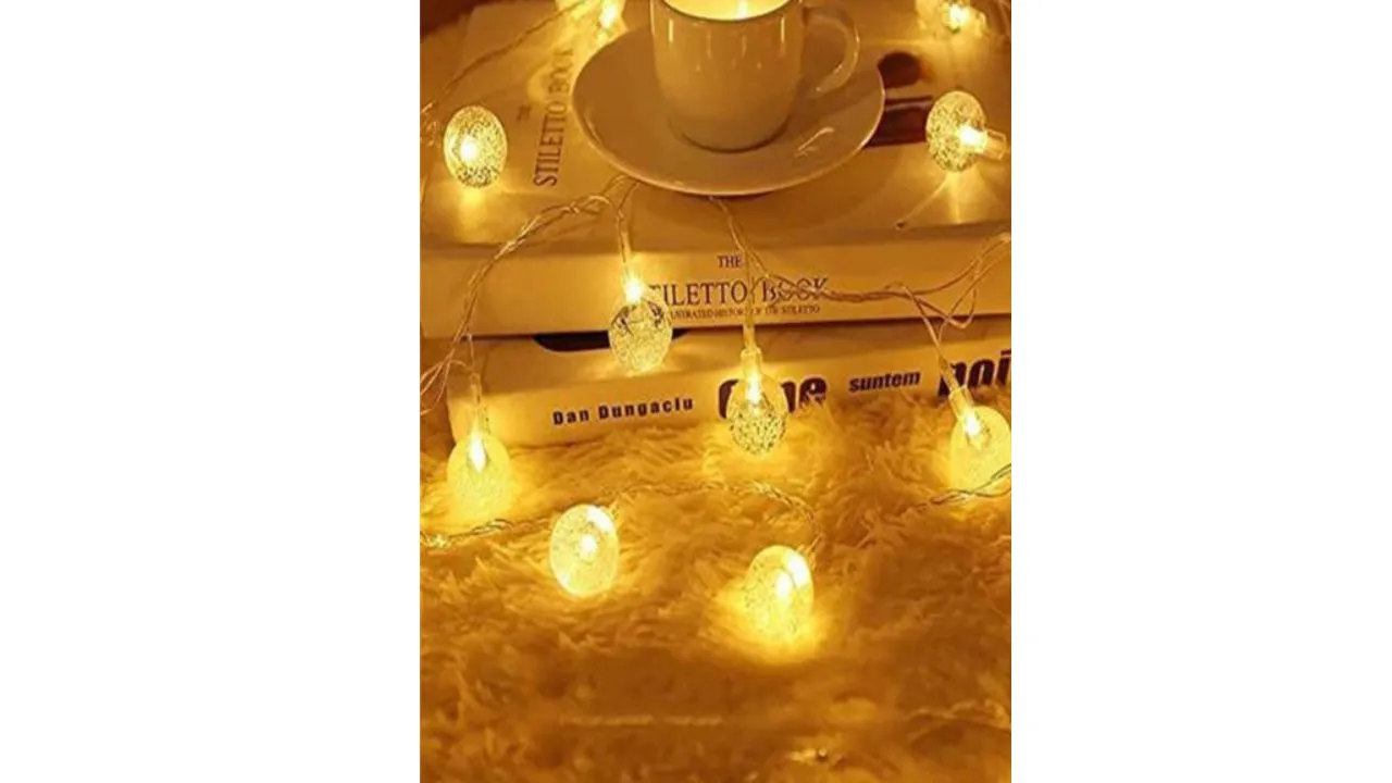 Warm White LED Ball String Lights