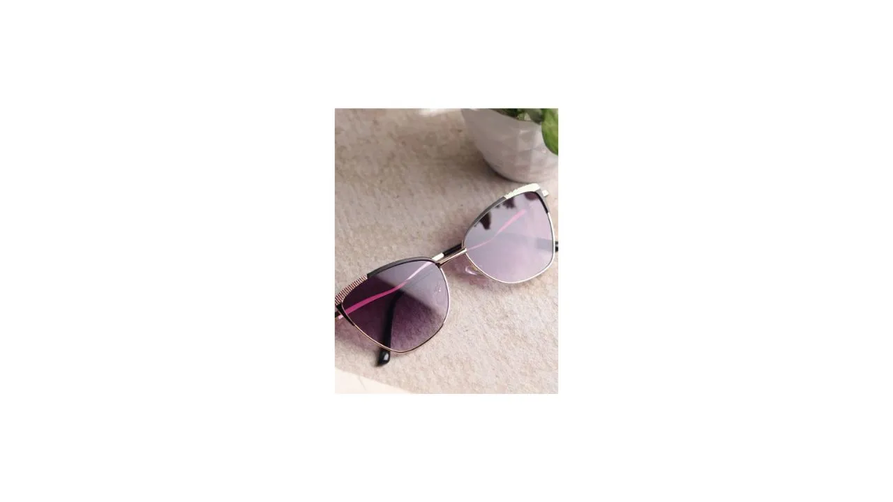 DressBerry Unisex Purple Cateye Sunglasses