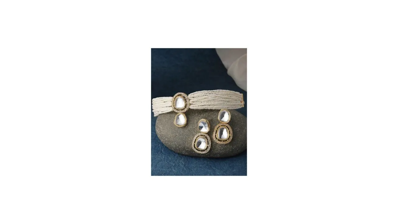PANASH Gold-Plated Choker Jewellery Set