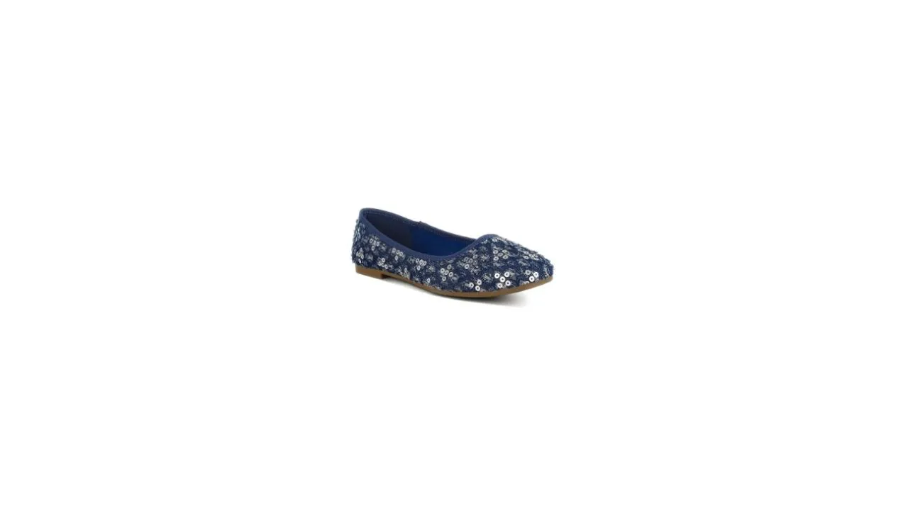London Rag Women Printed Sequin Ballet Flats