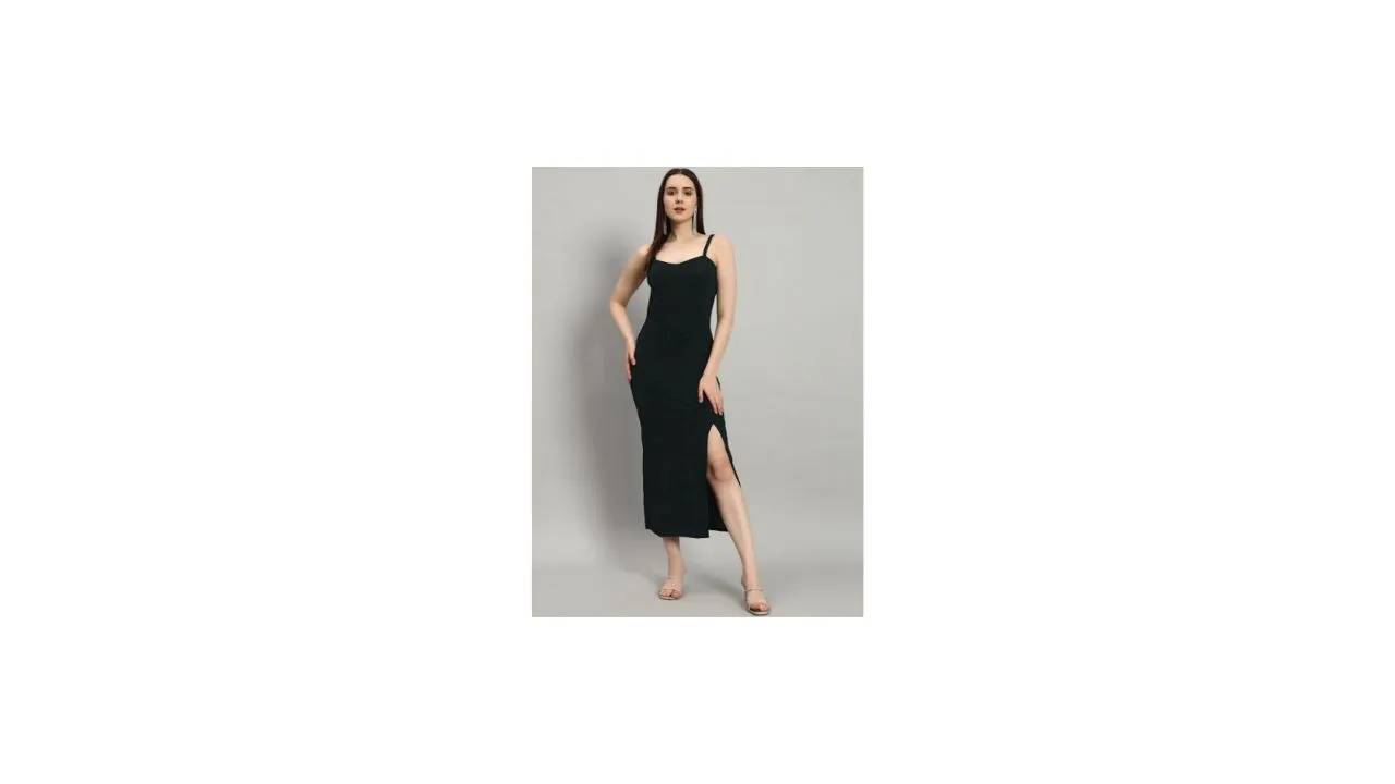 VAARARO Women Sheen Bodycon Maxi Dress