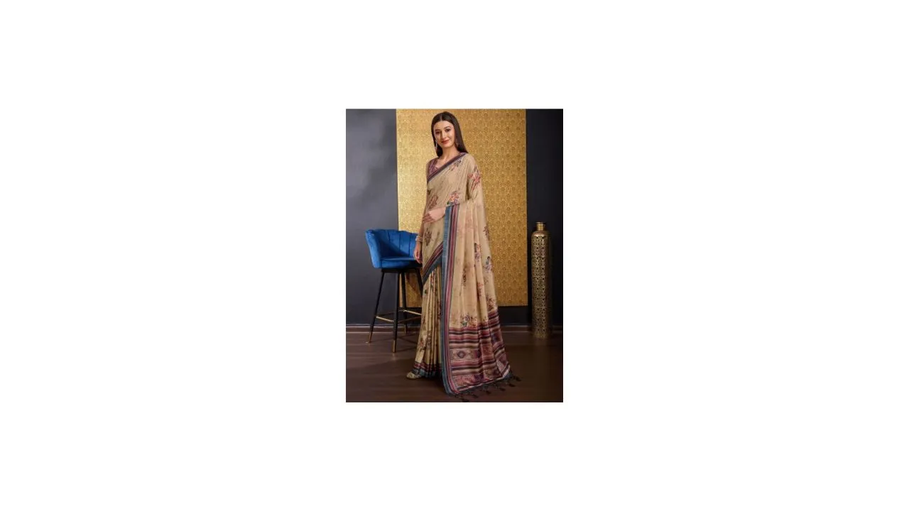 DOI MOI Floral Sambalpuri Saree