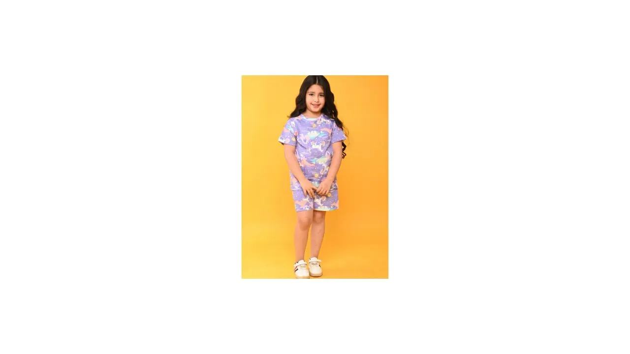 Anthrilo Girls Pure Cotton Night Suit