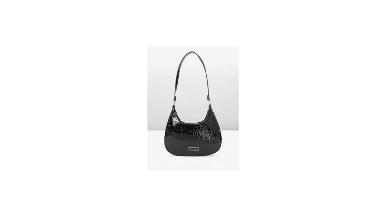 Van Heusen Animal Textured Structured Hobo Bag