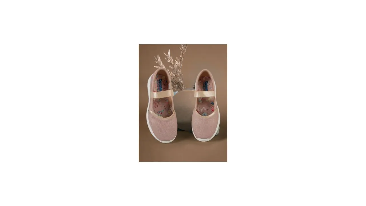 KazarMax Women Peach-Coloured Slip-On Ballerinas