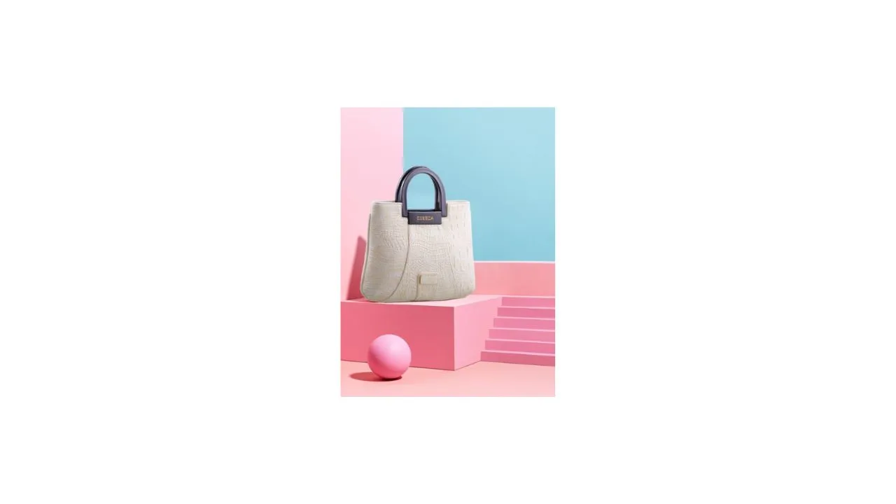 ESBEDA Women Off-White & Beige Printed Handheld Bag