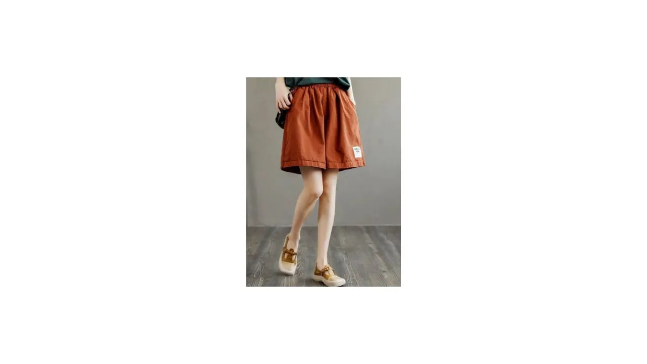 StyleCast x Revolte Women Loose Fit Cotton Shorts