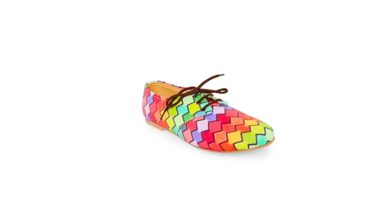 Printed Lightweight Oxford Shoes