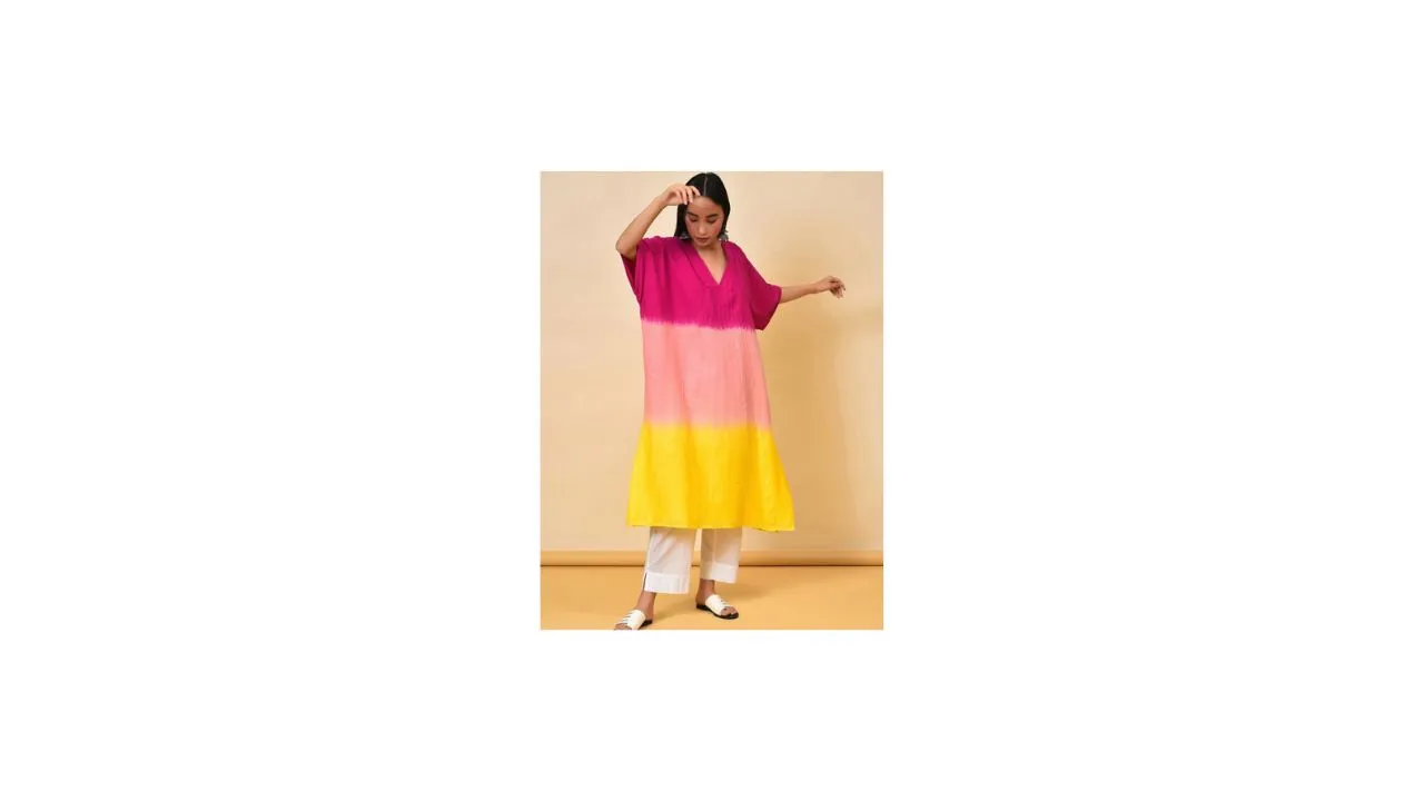 NUHH Colourblocked A-Line Dress