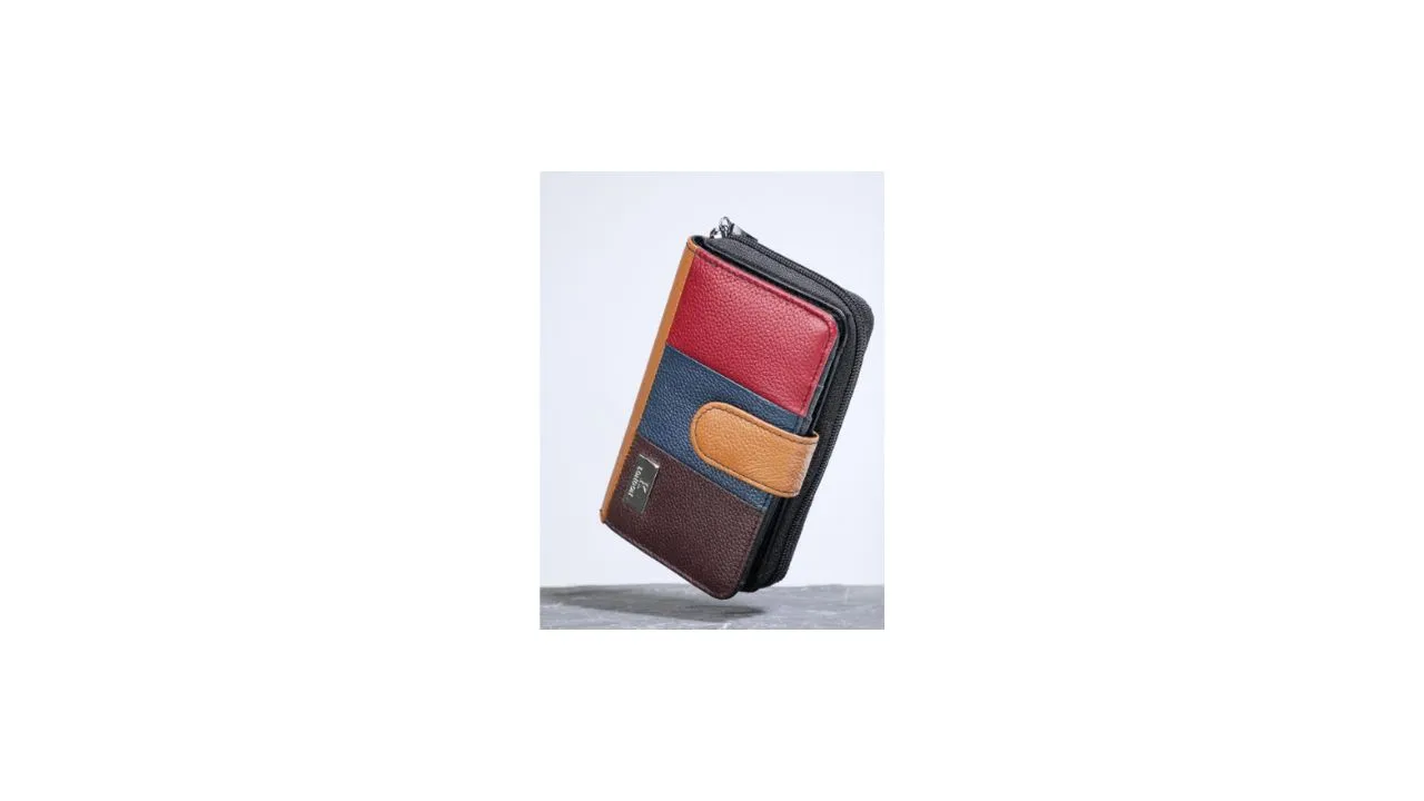 K London Women Colourblocked Wallet