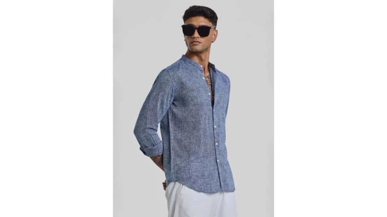 Linen Slim Fit Casual Shirt