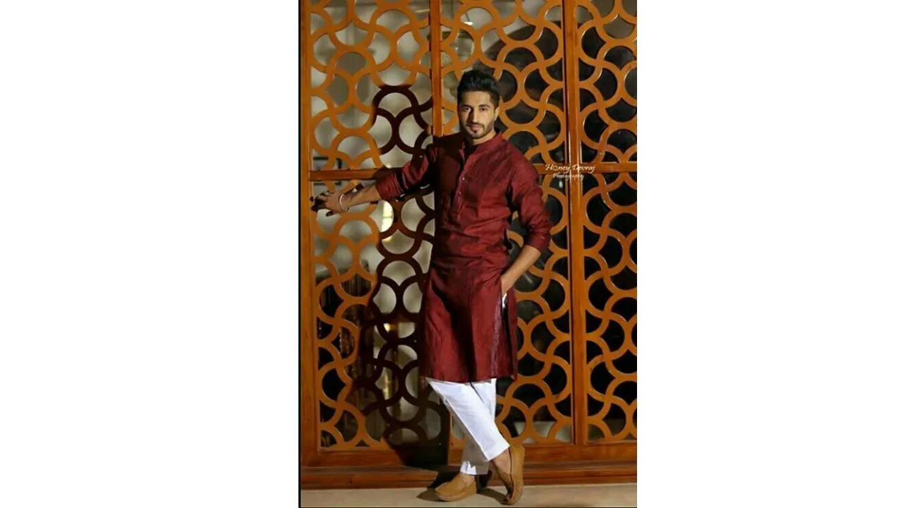 jassi gill bright kurta pajama look