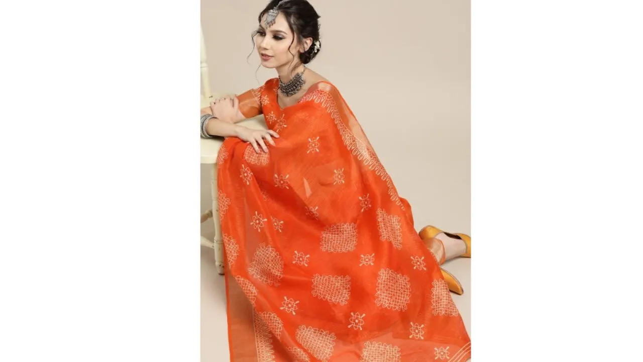 Linen Blend Saree