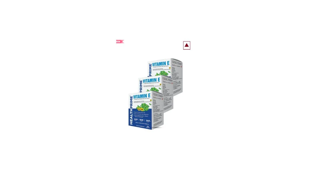 Healthprime Set Of 3 Vitamin E Capsules For Better Hair Growth