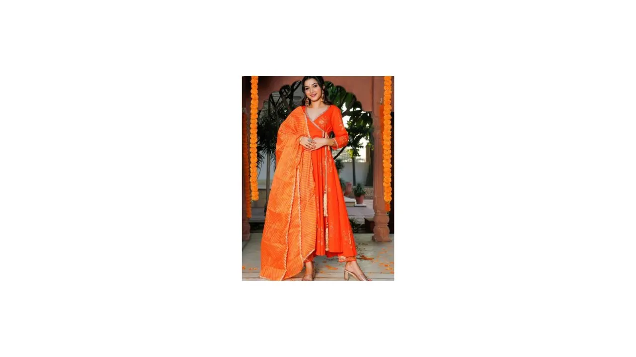 Indi INSIDE Gota Patti Angrakha Gotta Patti Suit Set