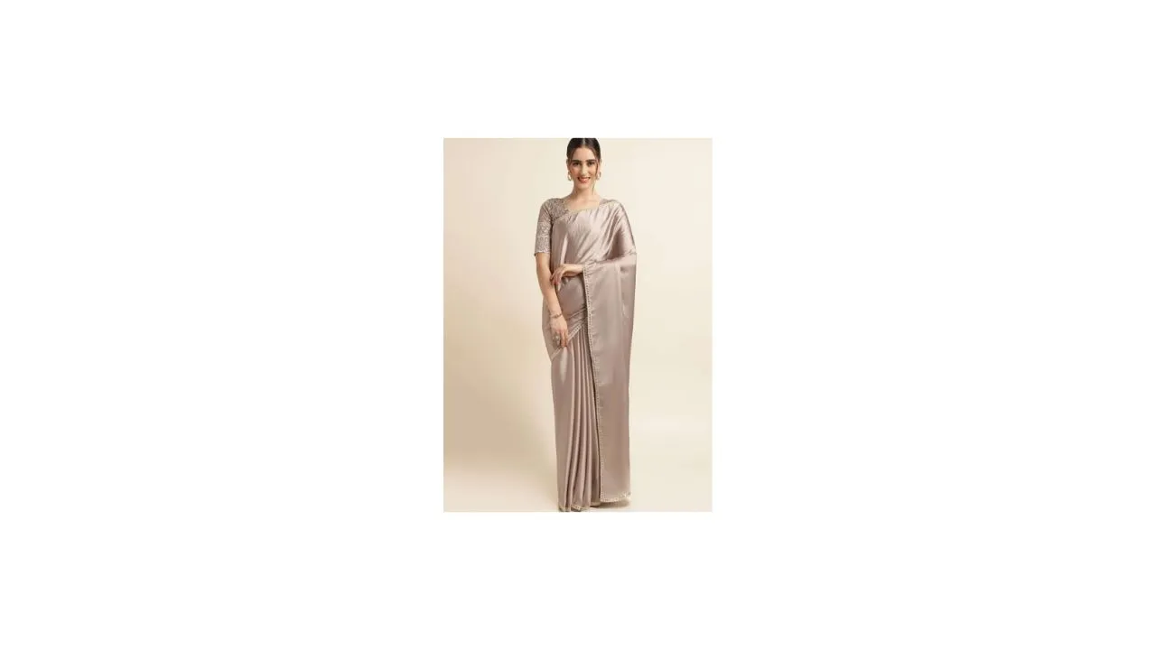 Mitera Sequinned Pure Chiffon Saree