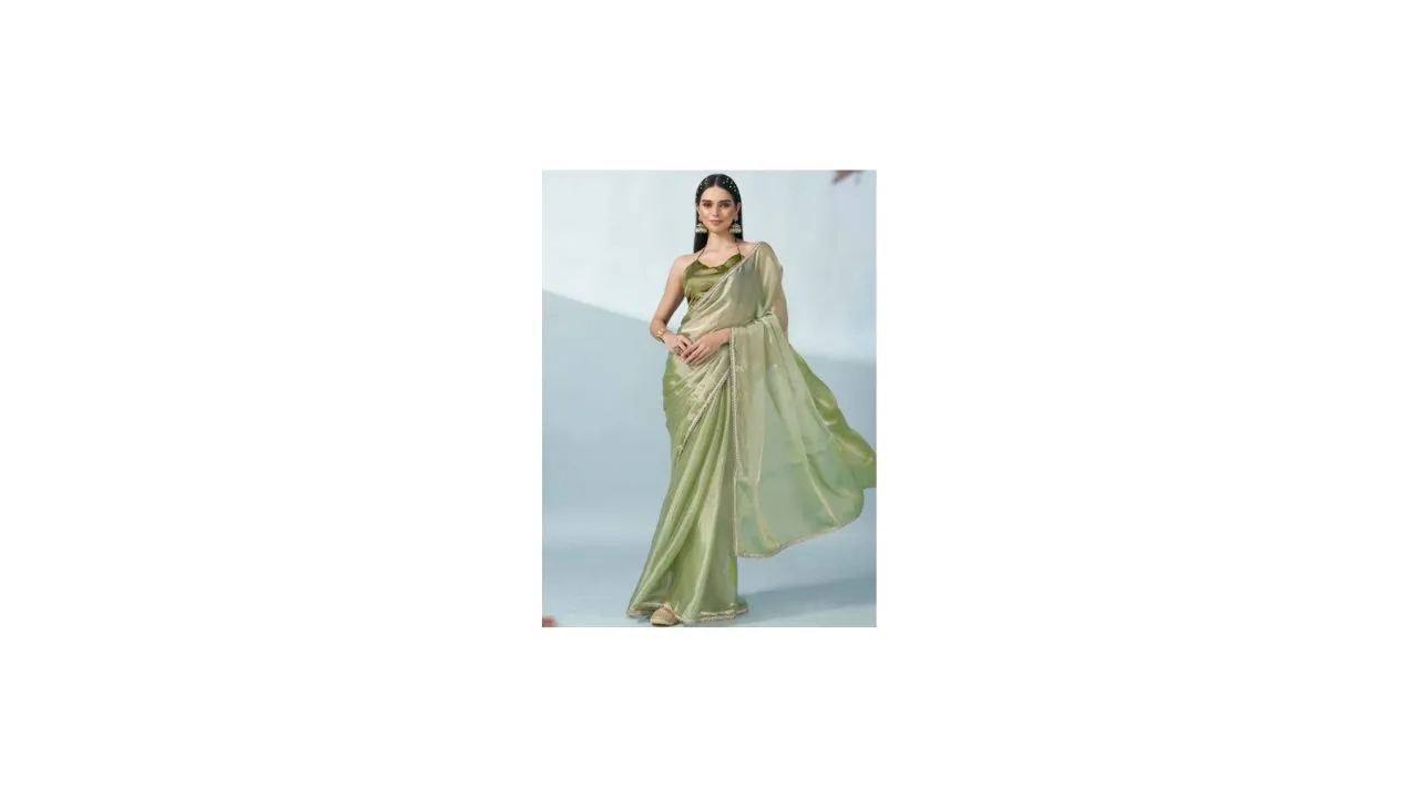 Tikhi Imli Sequinned Satin Saree