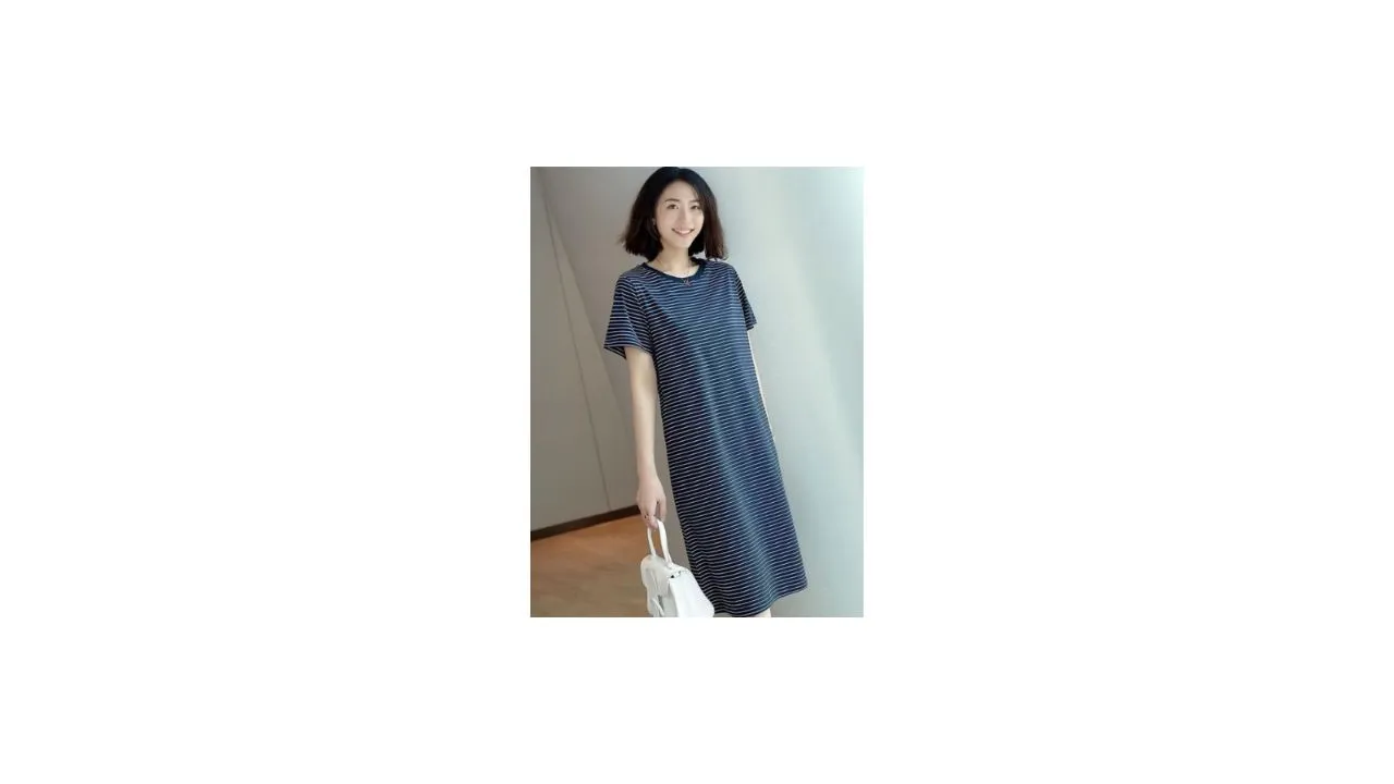 StyleCast Nautical Striped T-shirt Dress
