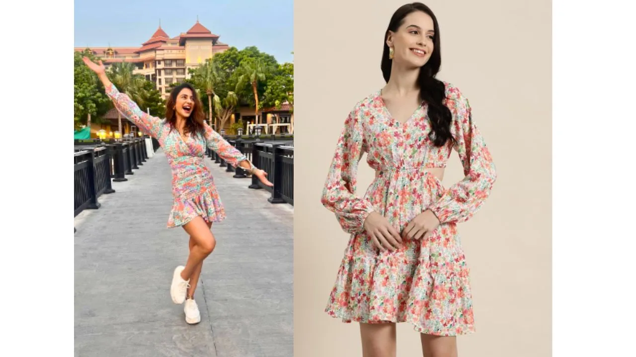 Rakul Preet Singh mini floral dress