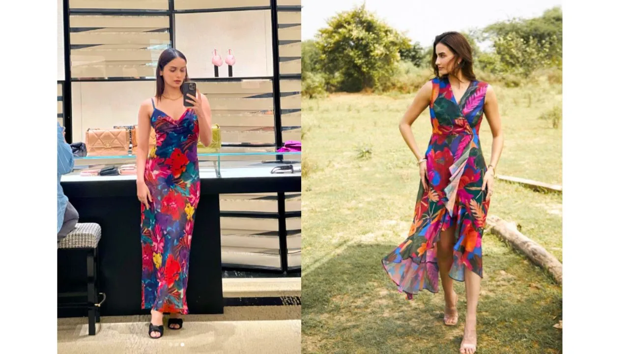 Manushi Chhillar bright dress