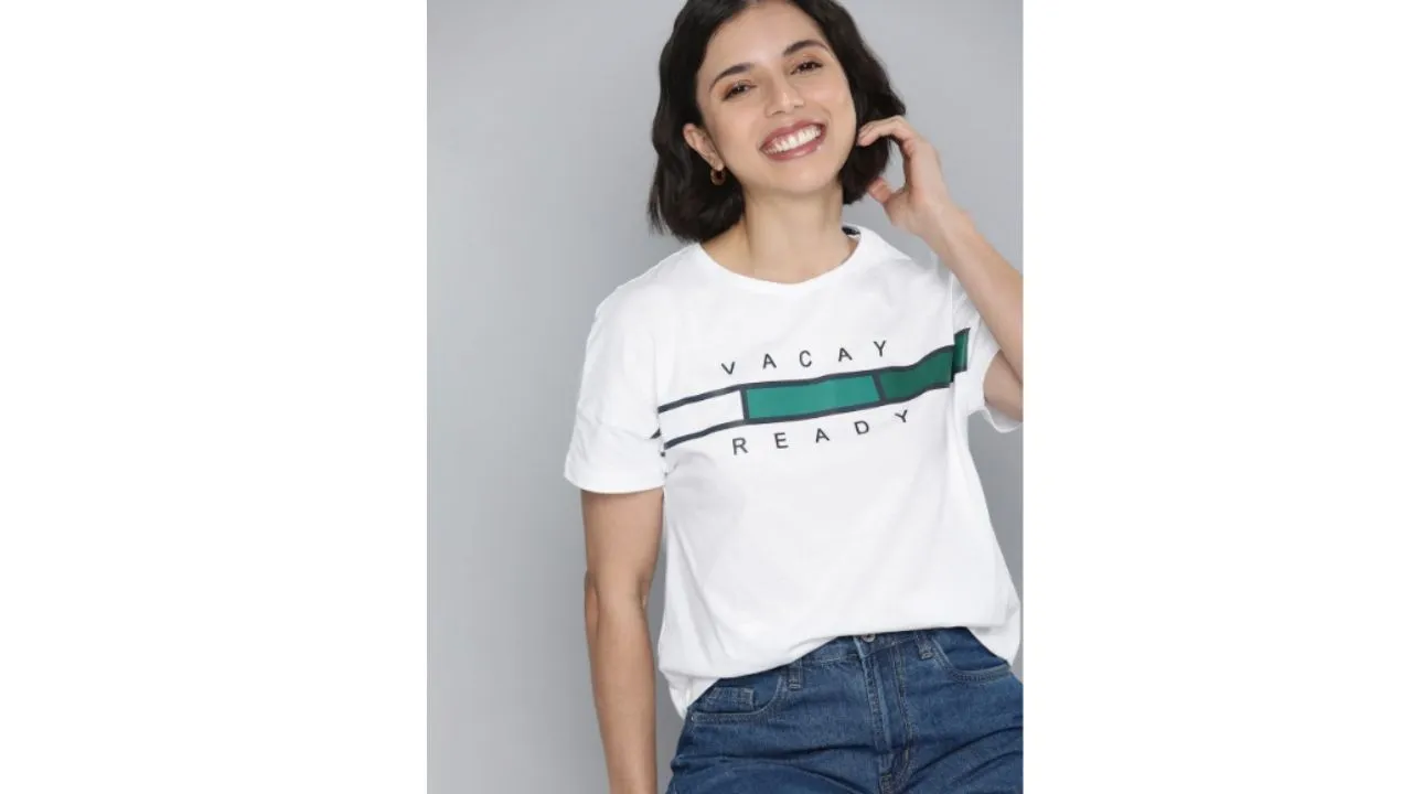 White T Shirt For Trekking
