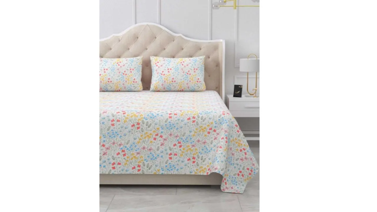 Pure Cotton Flat King Bedsheet
