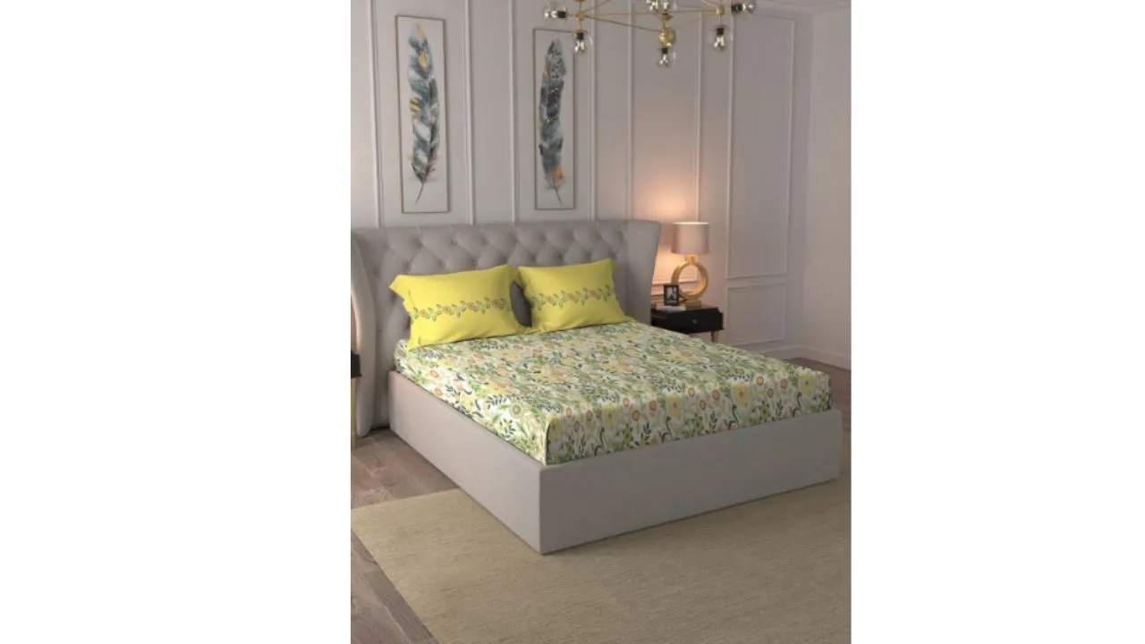 Cotton 144 TC Queen Bedsheet