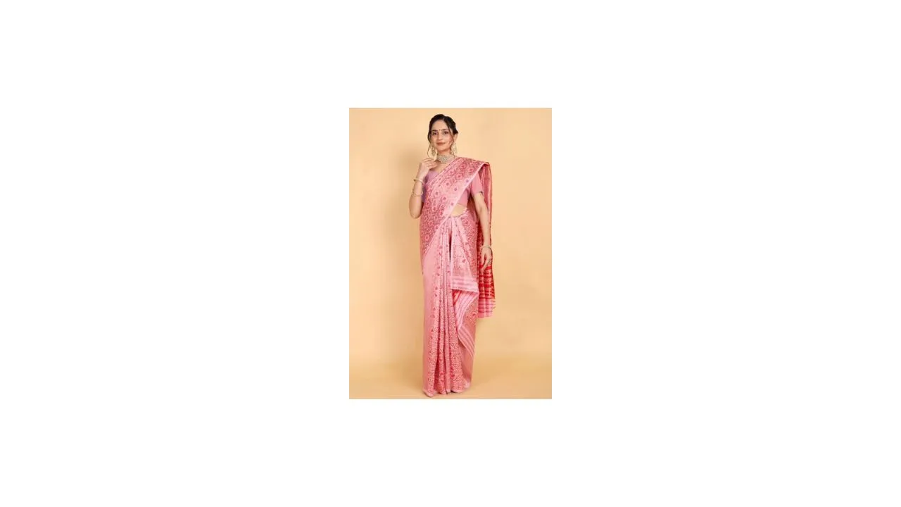 Rose Villa Assamese Mekhela Chador Saree