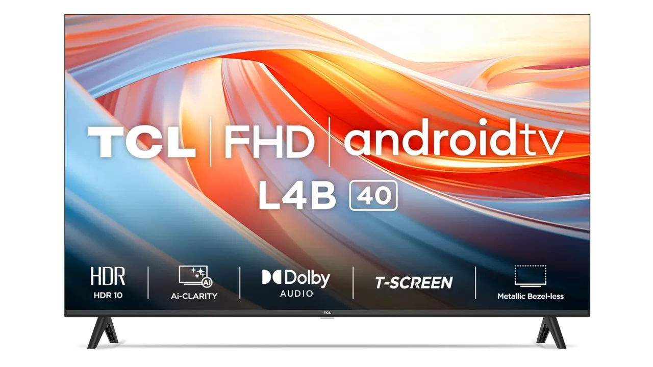 TCL 101 cm (40 inches) Mettalic Bezel-Less Full HD Smart Android LED TV