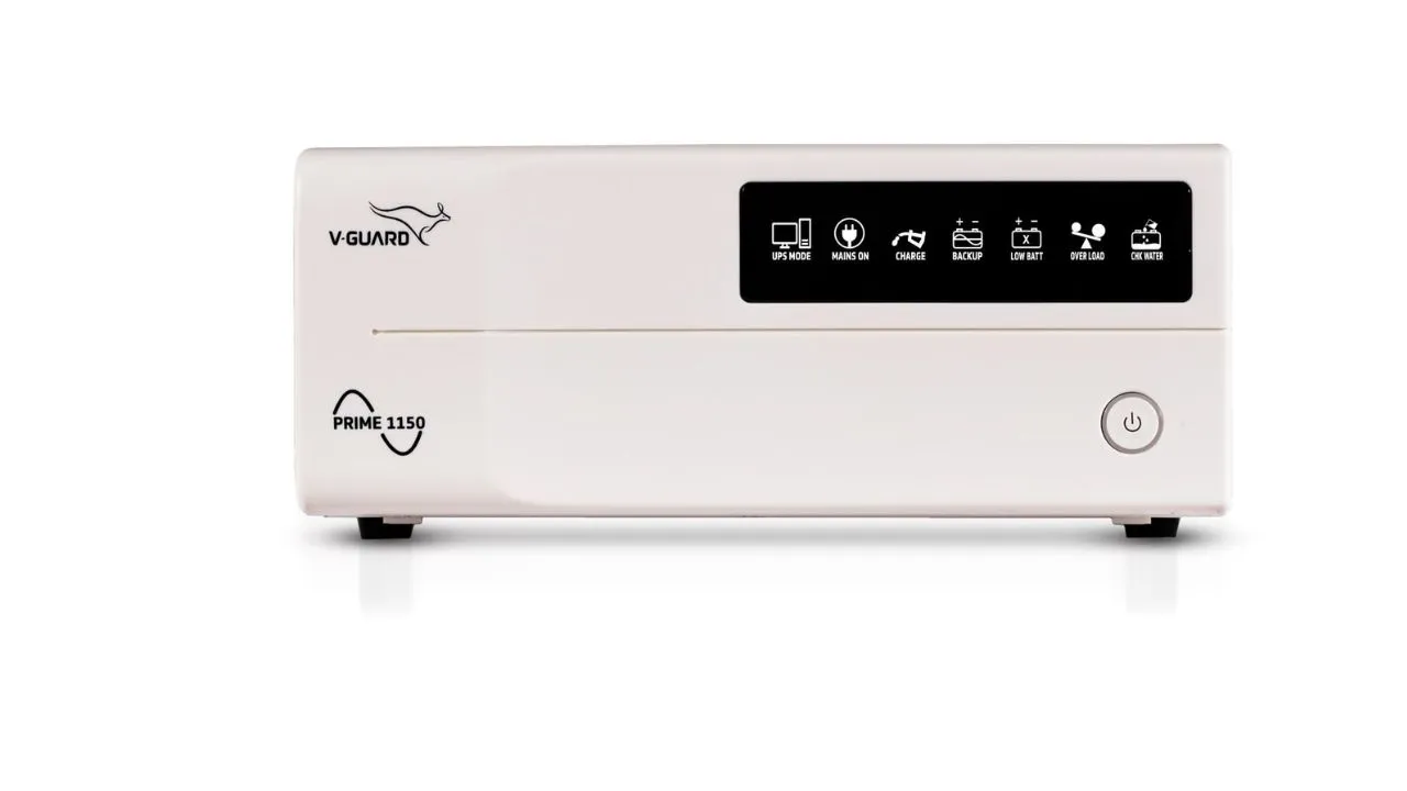 V-Guard Prime 1150 Pure Sinewave 1000VA Inverter for Home, Office and Shop