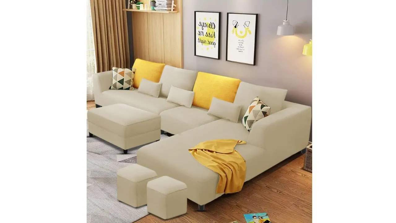 Casaliving Minta RHS 8 Seater L Shape Sofa Set 