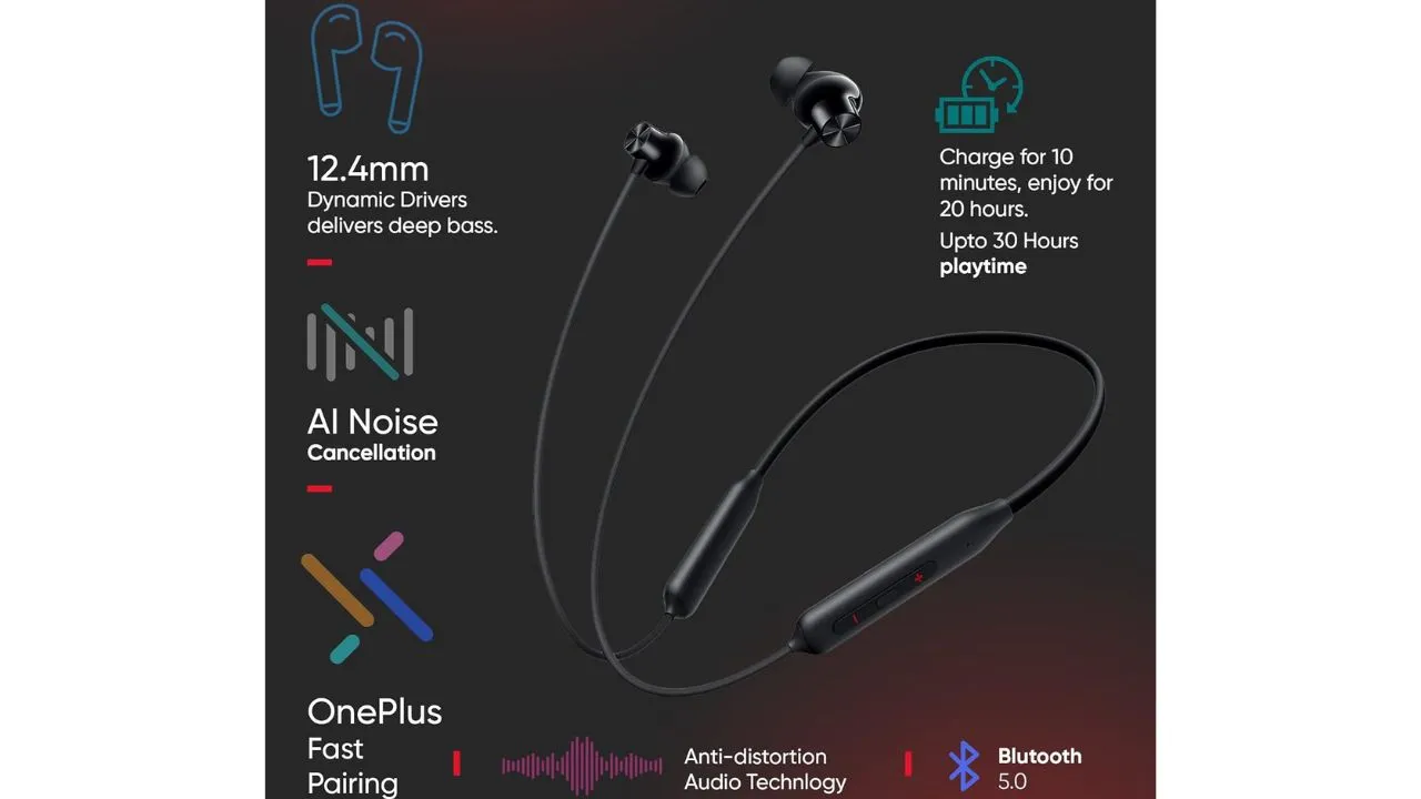 Oneplus Bullets Z2 Bluetooth Wireless in Ear Earphones