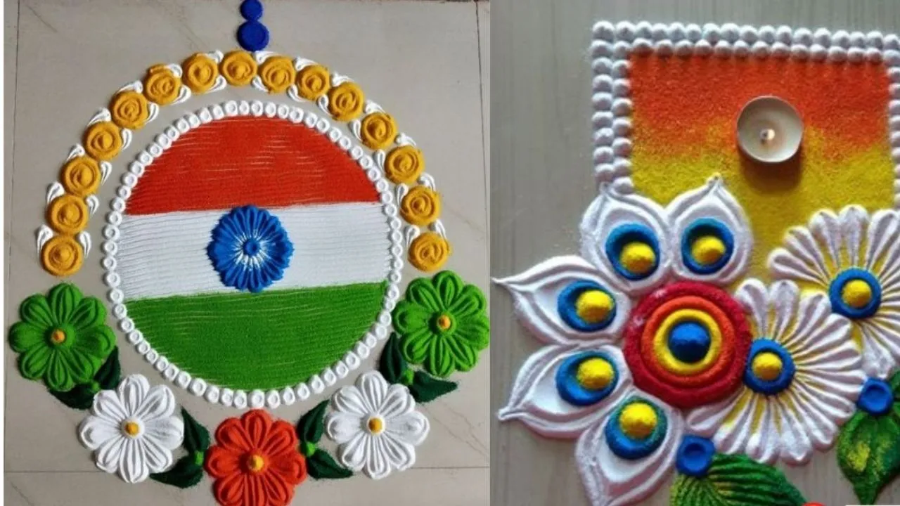 Independence Day Rangoli Design 5