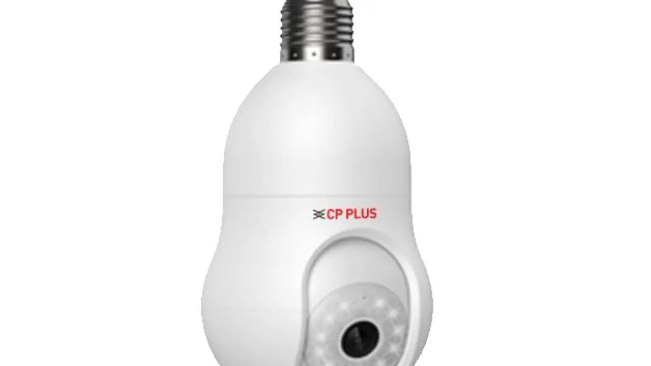 CP PLUS 3 MP Resolution Smart Wi-fi Bulb Security Camera 