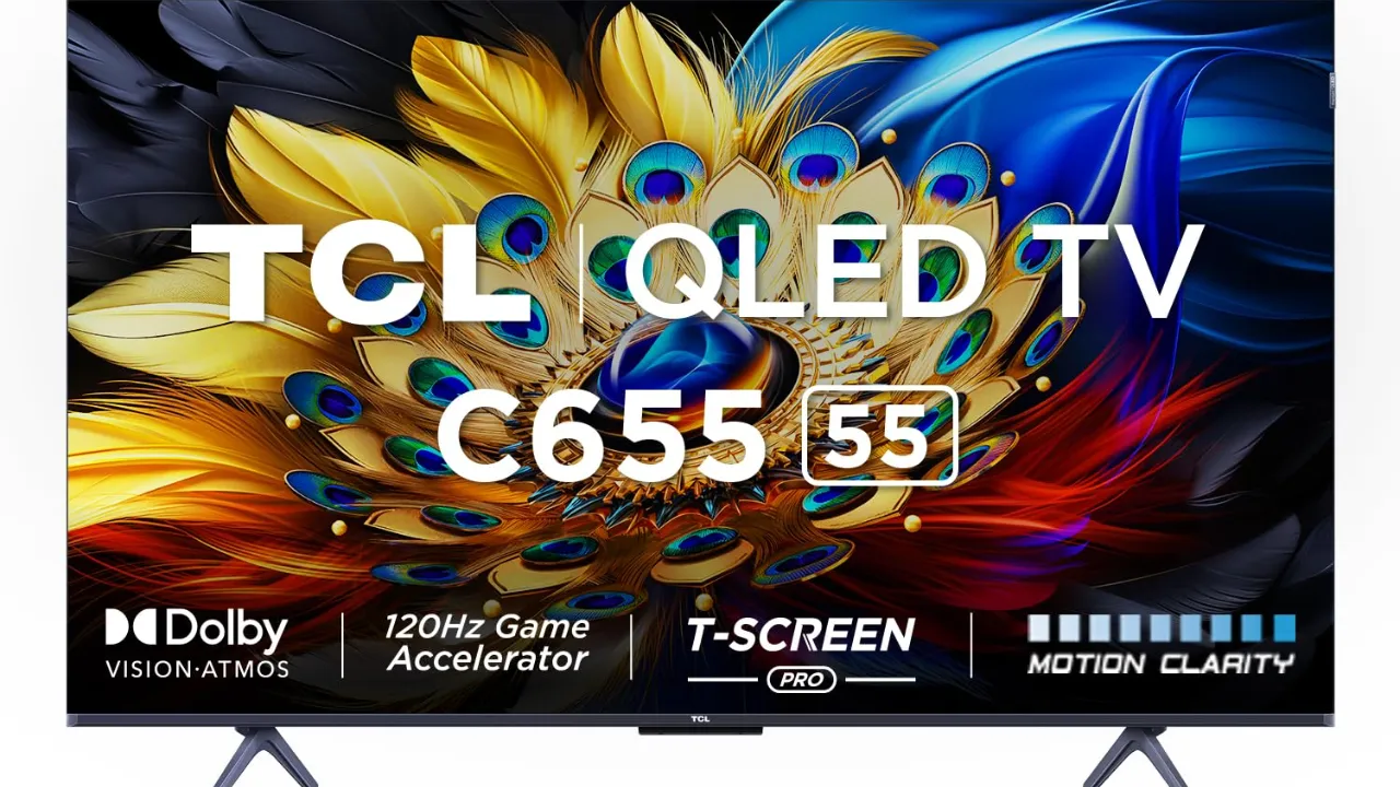 TCL 139 cm (55 inches) 4K Ultra HD Smart QLED Google TV