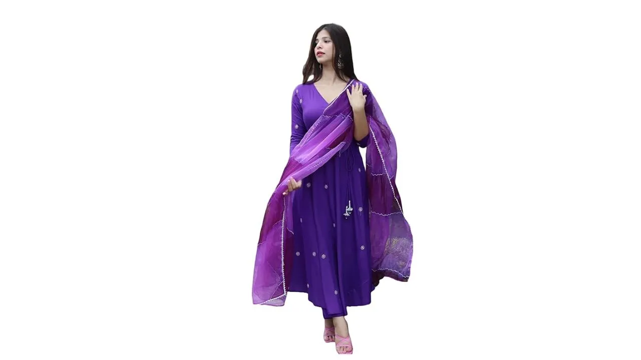 GoSriKi Women's Cotton Blend Kurta