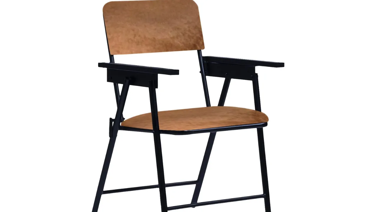 Spacecrafts Mild Steel Tubular Folding Study Chair