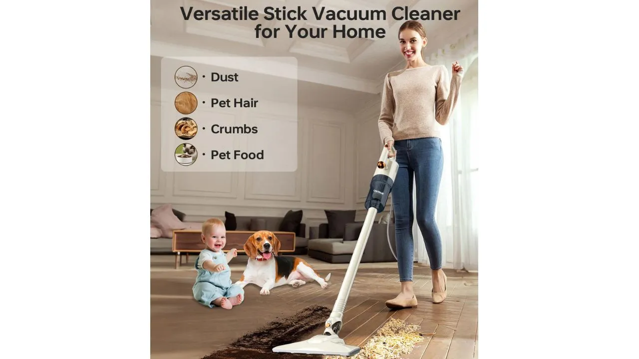 UN1QUE 2 in 1 Handheld & Stick Vacuum Cleaner for Home