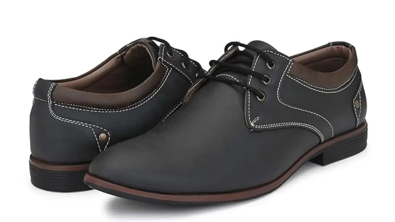 Centrino Mens 7956 Formal Classic Derby Lace-Up Formal Shoes